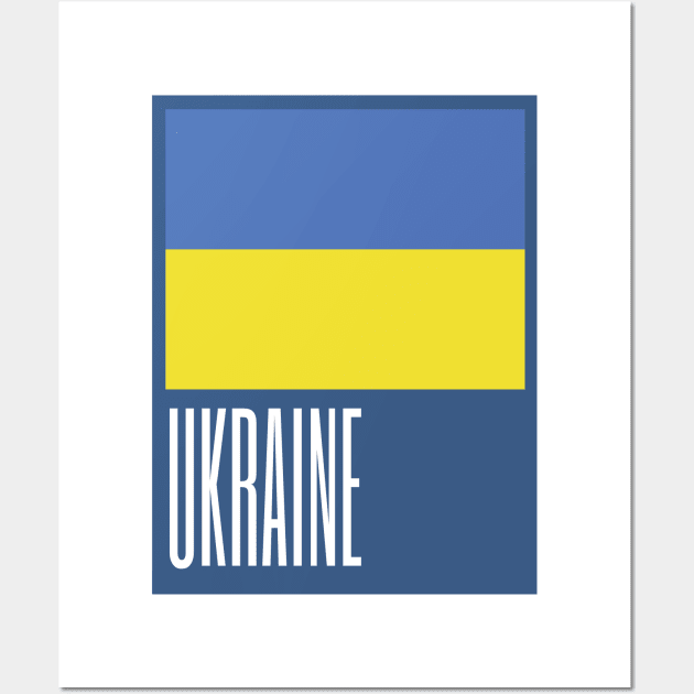 Ukraine Country Symbol Wall Art by kindacoolbutnotreally